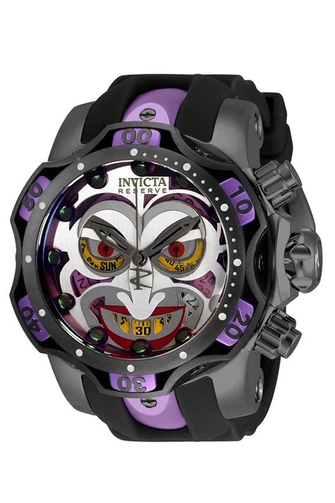 invicta joker watch replica|INVICTA 33813 DC Comics Joker Venom Limited Edition Black Steel Men's Watch.